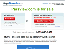 Tablet Screenshot of parsview.com